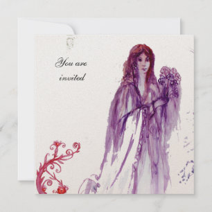 QUEEN GUINEVERE,Champagne Metallic Invitation