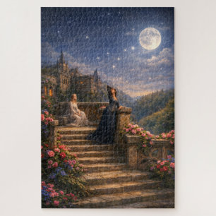 Queen Guinevere Looking At The Stars Jigsaw Puzzle