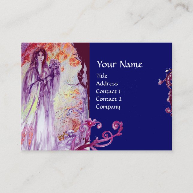 QUEEN GUINEVERE MONOGRAM BUSINESS CARD (Front)