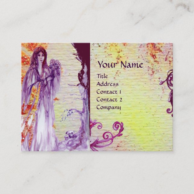 QUEEN GUINEVERE MONOGRAM BUSINESS CARD (Front)