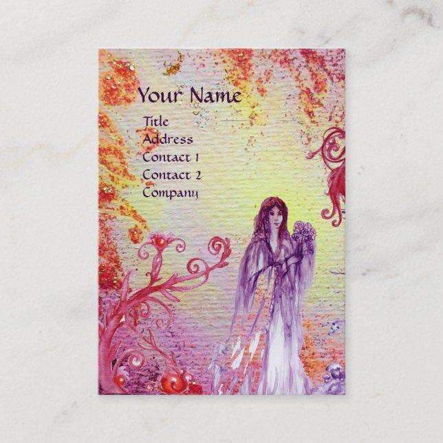 QUEEN GUINEVERE MONOGRAM BUSINESS CARD (Front)