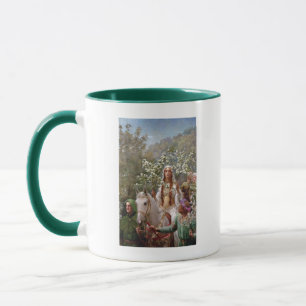 Queen Guinevere's Maying c. 1900 by John Collier Mug