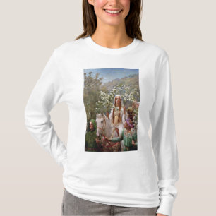 Queen Guinevere's Maying c. 1900 by John Collier T-Shirt
