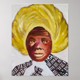 Queen Harriet Tubman 11x14 White Poster