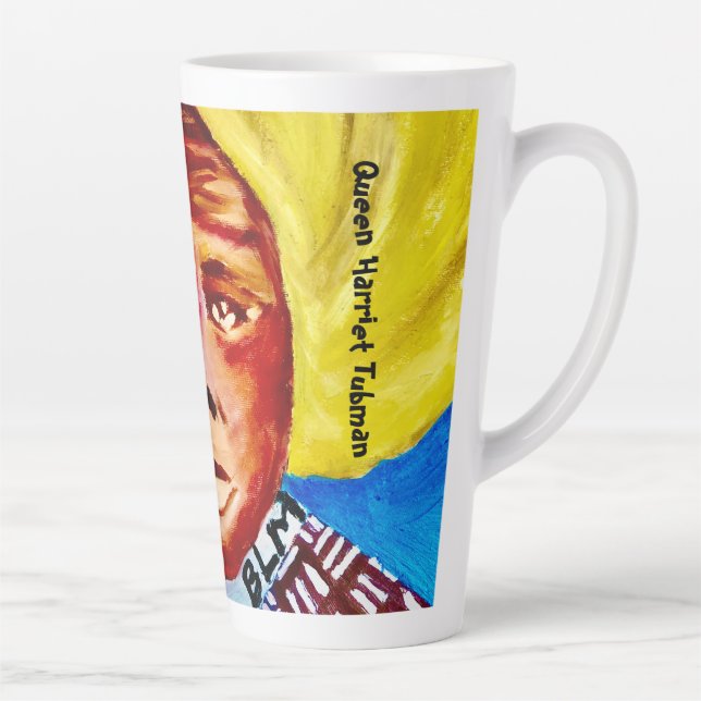 Queen Harriet Tubman Latte Ceramic Cup (Right)