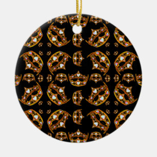 Queen Hearts Gold Crown Tiaras black ornament