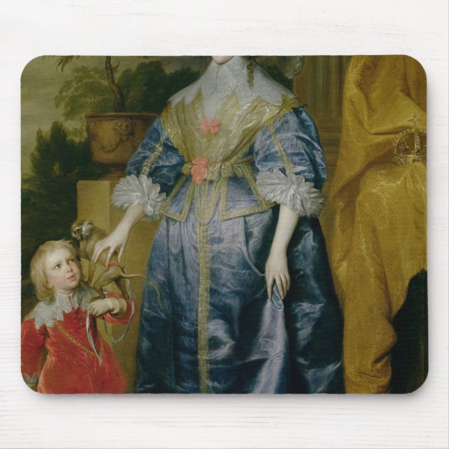 Queen Henrietta Maria and her dwarf Mouse Mat (Front)