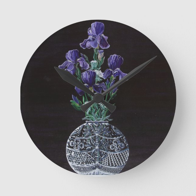 Queen Iris's  Lace Round Clock (Front)