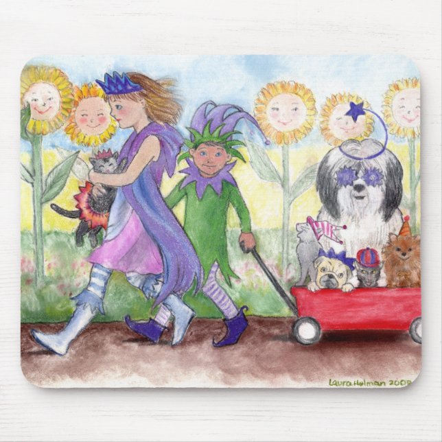 Queen Isabella & Jester Todd Mouse Pad (Front)