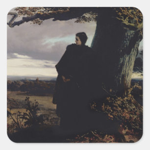 Queen Isabella's Farewell to Transylvania, 1863 Square Sticker