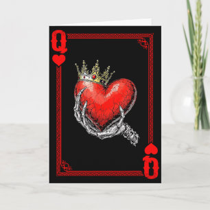 Queen King Of Hearts Playing Card Couple Matching 