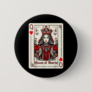Queen King Of Hearts Valentines Day V-day Couple M 6 Cm Round Badge