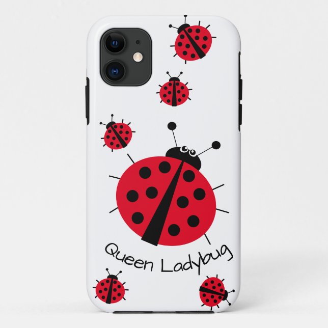 Queen Ladybug Girly Fun Cute Cartoon Case-Mate iPhone Case (Back)