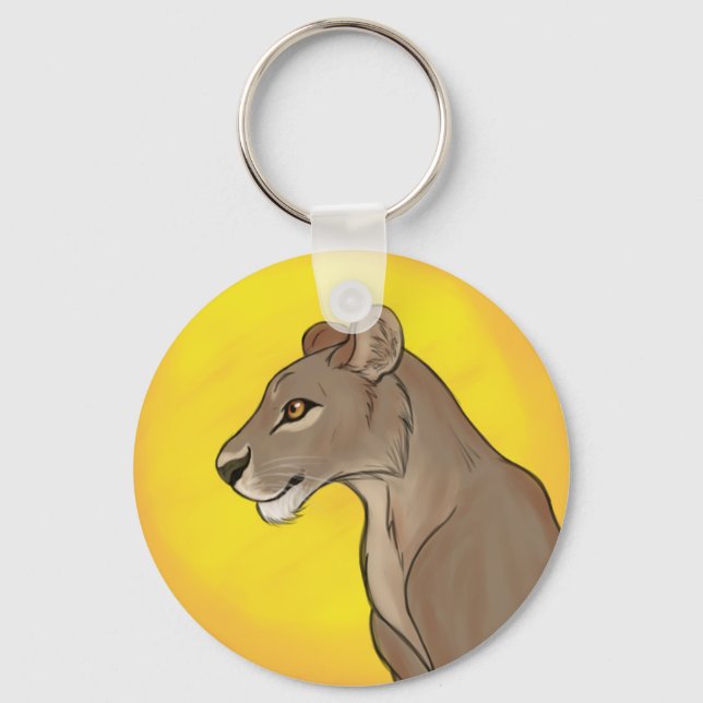 Queen Lioness Key Ring (Front)