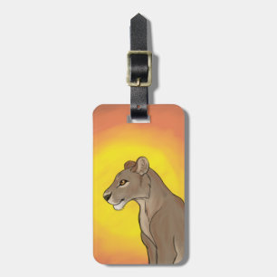 Queen Lioness Luggage Tag