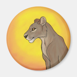 Queen Lioness Magnet
