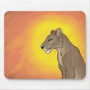 Queen Lioness Mouse Mat