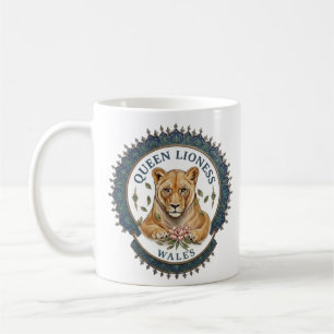 Queen Lioness. Wales Coffee Mug
