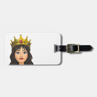 Queen luggage tag