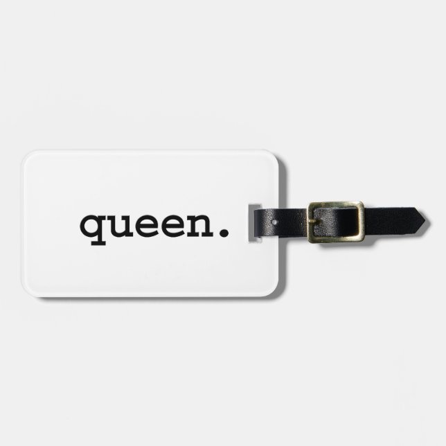 queen. luggage tag (Front Horizontal)