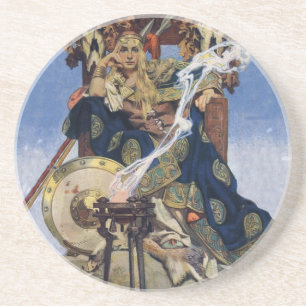 Queen Maeve Warrior Princess Fantasy Art Coaster