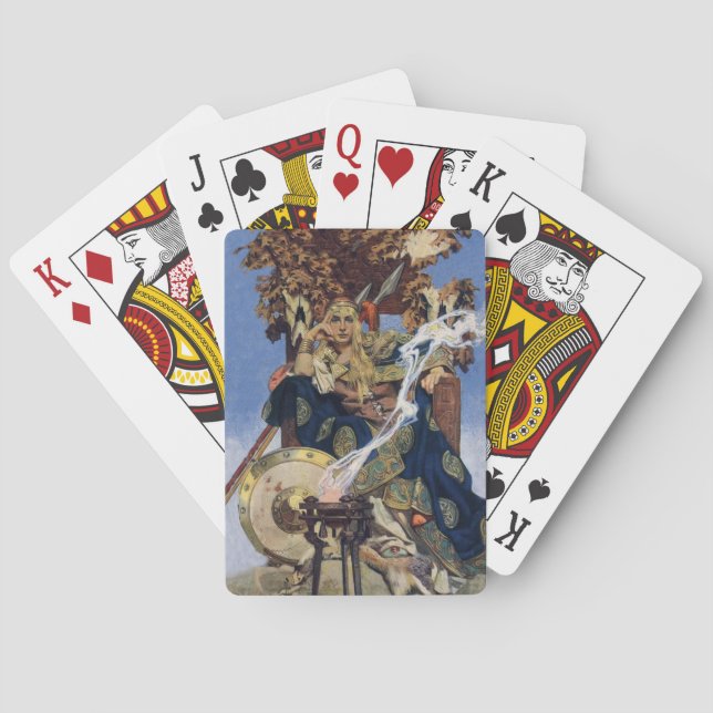 Queen Maeve Warrior Princess Fantasy Art Playing Cards (Back)