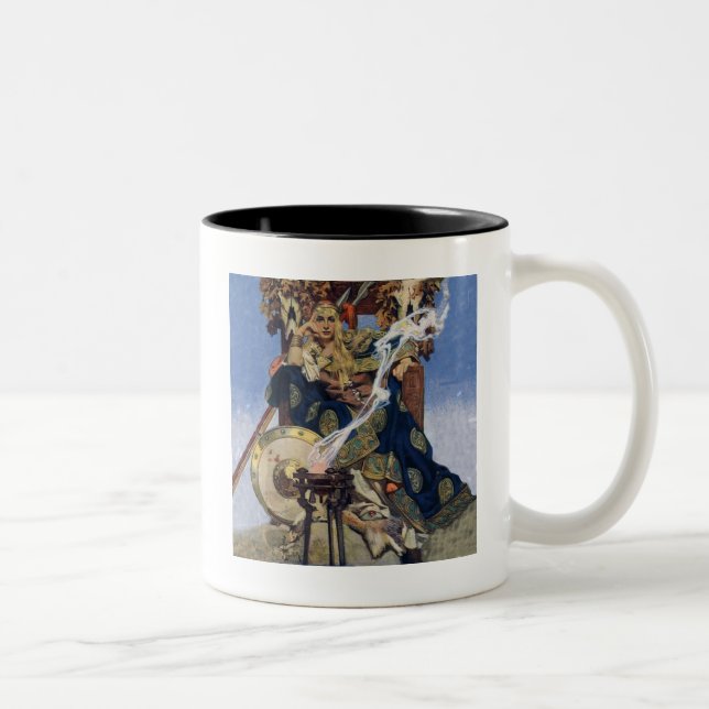 Queen Maeve Warrior Princess Fantasy Art Two-Tone Coffee Mug (Right)