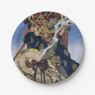 Queen Maeve Warrior Woman Princess Paper Plate