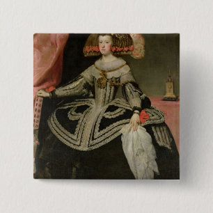 Queen Maria Anna of Austria , c. 1652 15 Cm Square Badge