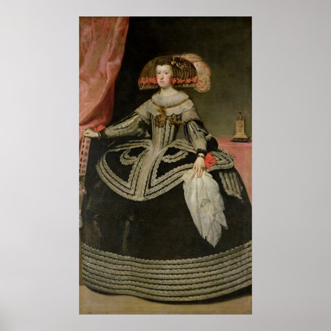 Queen Maria Anna of Austria , c. 1652 Poster (Front)