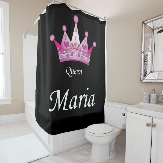 Queen Maria coffee tea showercurtain Shower Curtain (In Situ)