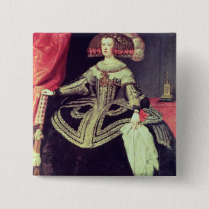 Queen Mariana of Austria c.1653 15 Cm Square Badge