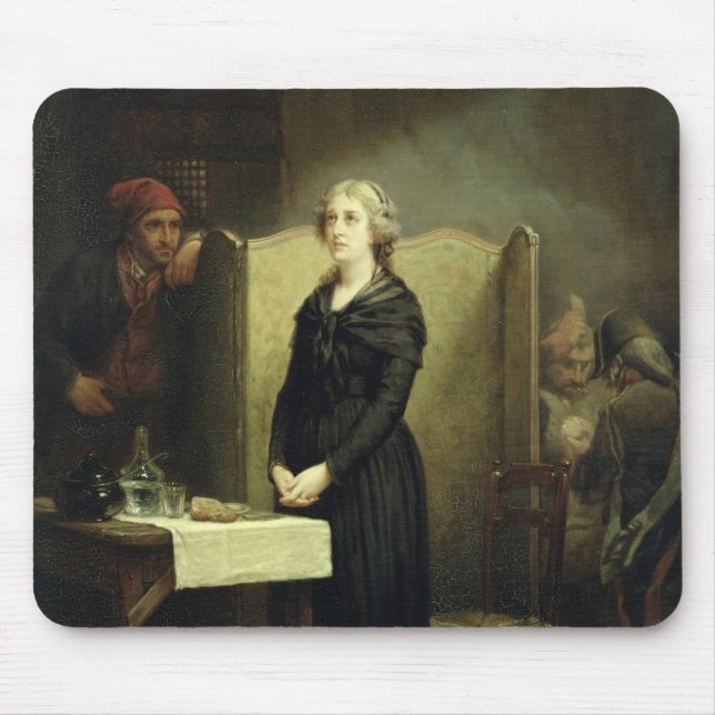 Queen Marie Antoinette in the Conciergerie Mouse Mat (Front)