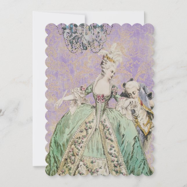 Queen Marie Antoinette - Invitations / RSVP #16 (Front)