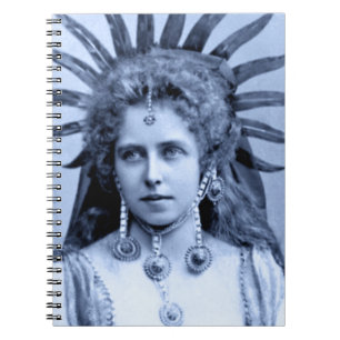 Queen Marie of Romania as the Sun Queen - blue Notebook