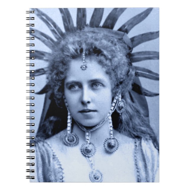 Queen Marie of Romania as the Sun Queen - blue Notebook (Front)