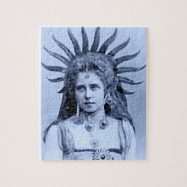 Queen Marie of Romania as the Sun Queen Jigsaw Puzzle (Vertical)