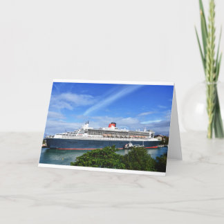 Queen Mary 2 Cruise Ship Card