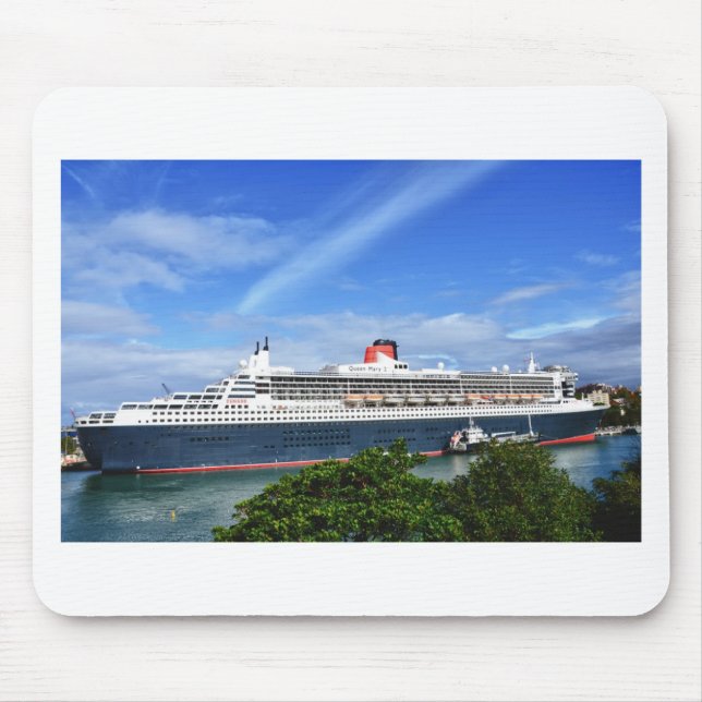 Queen Mary 2 Cruise Ship Mouse Mat (Front)