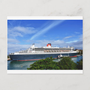 Queen Mary 2 Cruise Ship Postcard
