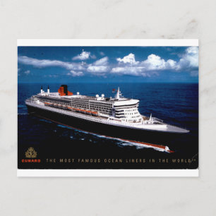Queen Mary 2 Cunard Ocean Liner Postcard