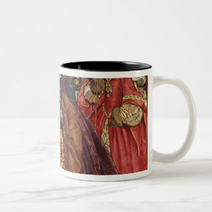 Queen Mary and Princess Elizabeth entering Two-Tone Coffee Mug