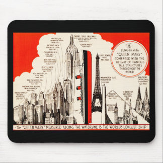 Queen Mary Comparison Chart Mouse Mat