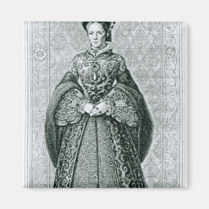 Queen Mary I engraved by T.Brown Magnet