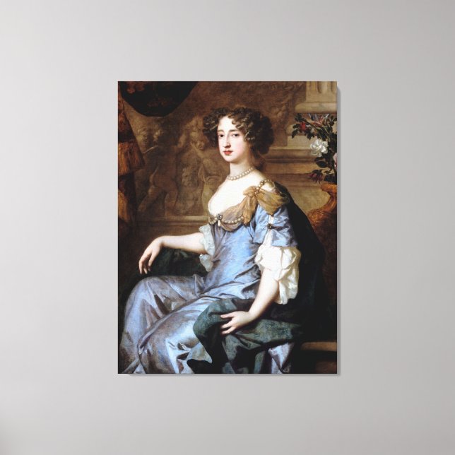 Queen Mary II by Sir Peter Lely Canvas Print (Front)
