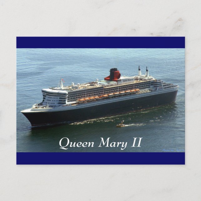 Queen Mary II, Queen Mary II Postcard (Front)