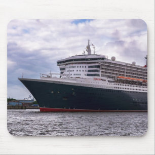 Queen Mary im Hafeneinlauf Mouse Mat