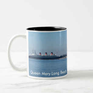 Queen Mary Long Beach Two-Tone Coffee Mug