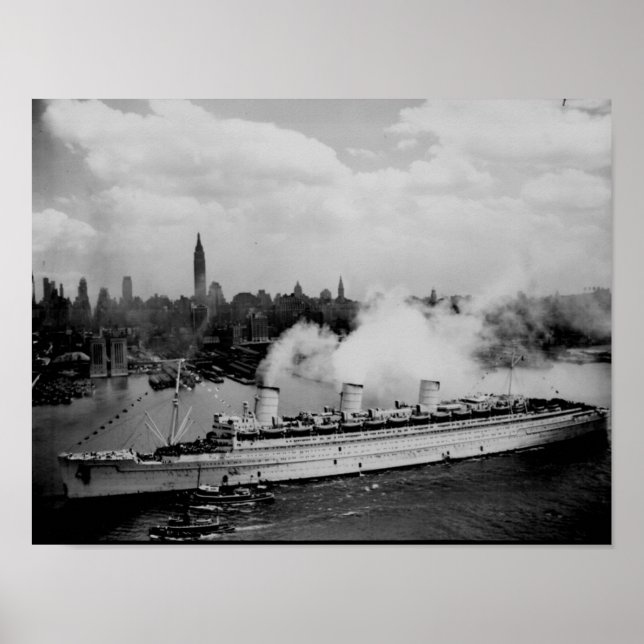 Queen Mary with Vets Poster (Front)