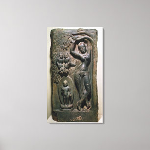 Queen Maya giving birth to the future Buddha Canvas Print